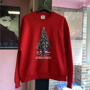 Jerzees Red Christmas Crewneck Sweater